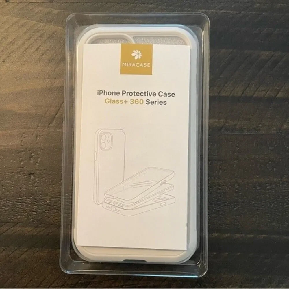 Miracase iPhone 13 White Protective Case Glass + 360 Series New in Box!